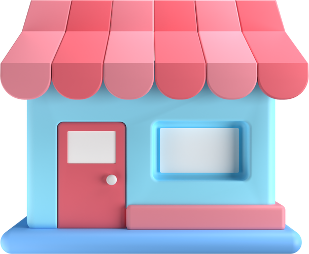 3D Store Illustration